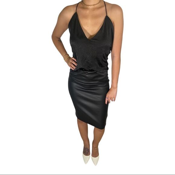 NWT Zara Spaghetti Strap Slinky Tank Top Size XL - Picture 2 of 10